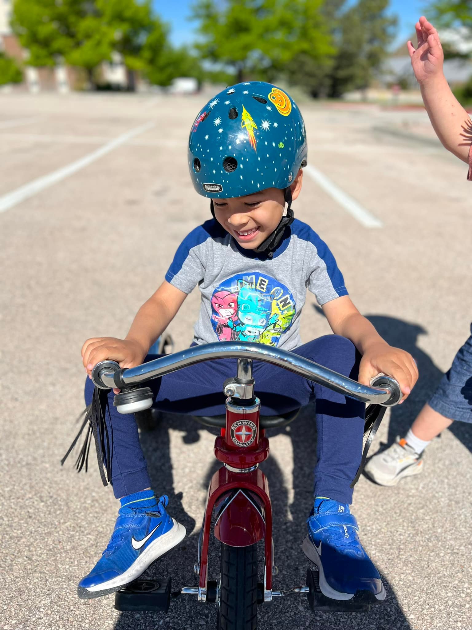 Child riding bike
