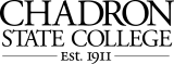 Stylized wordmark showing Chadron State College Est. 1911 in block format.
