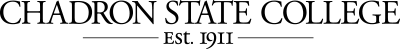 Stylized wordmark showing Chadron State College Est. 1911 in landscape format.