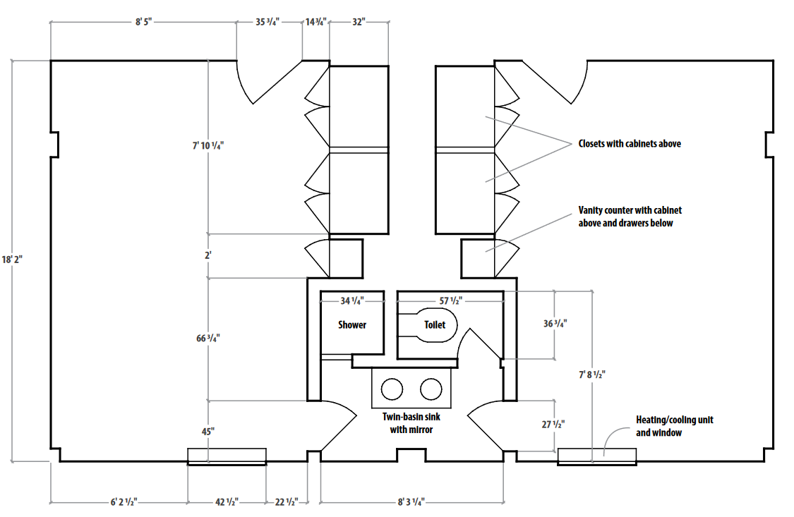 Andrews Hall room diagram