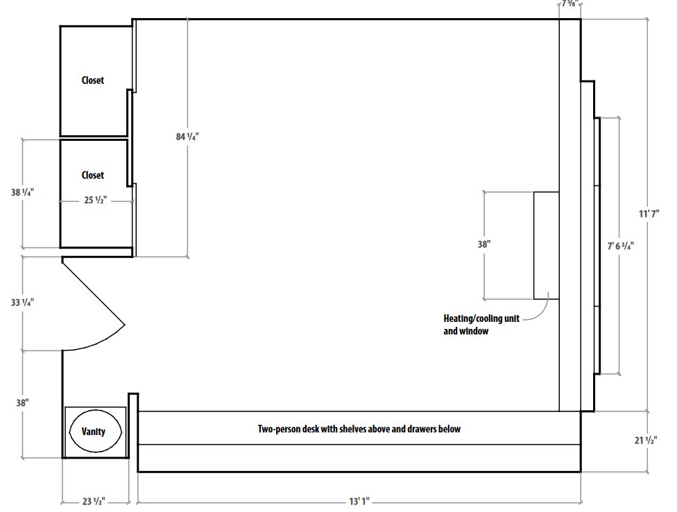 Work Wing room diagram