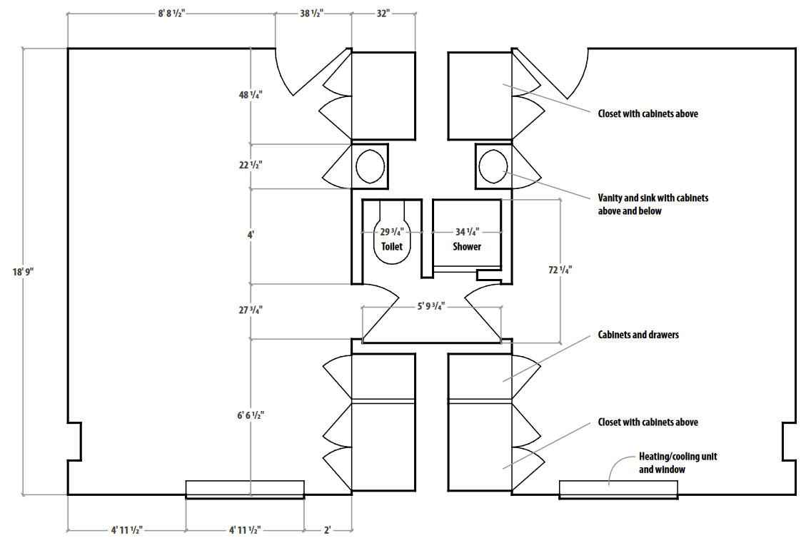 High Rise room diagram