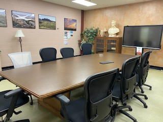 Board room style meeting room