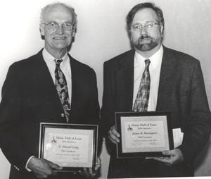 Daniel Long, at left, and James R. Rosenquist.