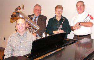 From left, Jim Margetts, Bill Winkle, Carola Winkle and Sandy Schaefer.