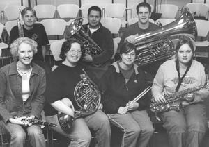 Front from left, are Sprentall, Schmidt, Huber and Hardy. In the back are Dailey, Eagle and Stinson.