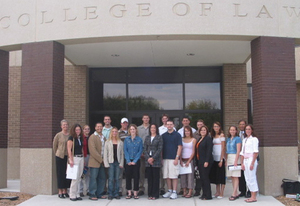 Current Chadron State students along with several graduates who are studying at the University of Nebraska to become lawyers.