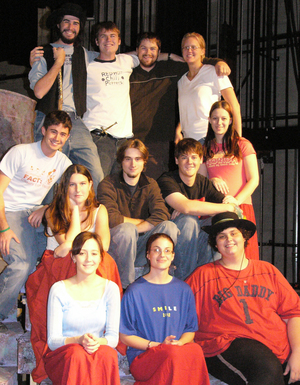 These students make up the cast and much of the production crew for 