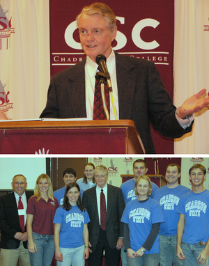 U.S. Rep. Tom Osborne speaks at the conference.