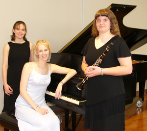 Malinda Sprentall of Chadron on the piano and Shannon Yetter of Sutherland on the clarinet.