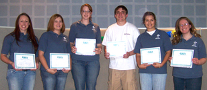 Miki Wilshusen, Sandy Strong, Becky Whipple, Adam Wells, Michelle Schultz and Sharon Banister.