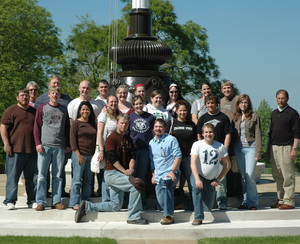 The group of students who participated in the criminal justice tour of London in May.