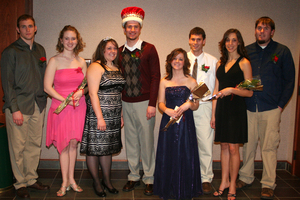 Joslynne Simpson and Tyler Thompson were crowned the Winter Magic Formal royalty at Chadron State College on Saturday night.