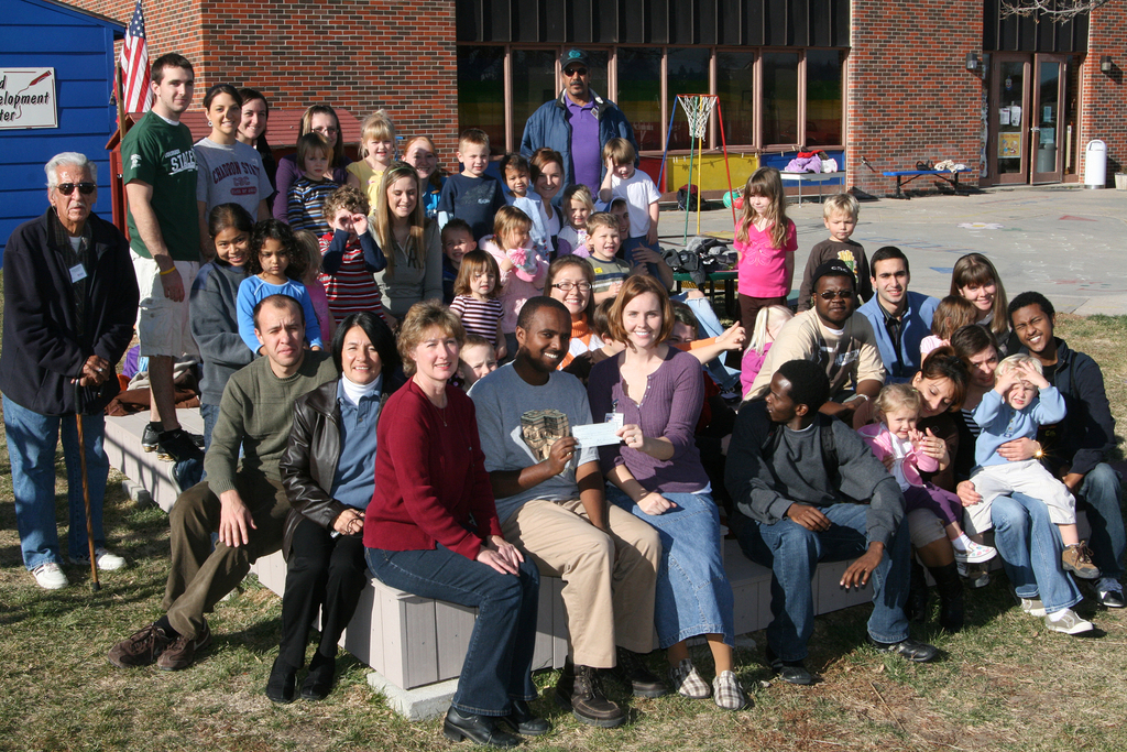 Group of children pose