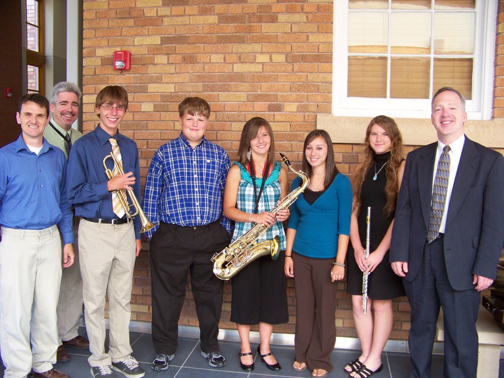 Chadron State College music camp clinicians and students.