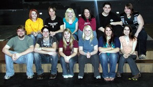 The cast and crew of Chadron State College’s production of “Dead Man’s Cell Phone.”