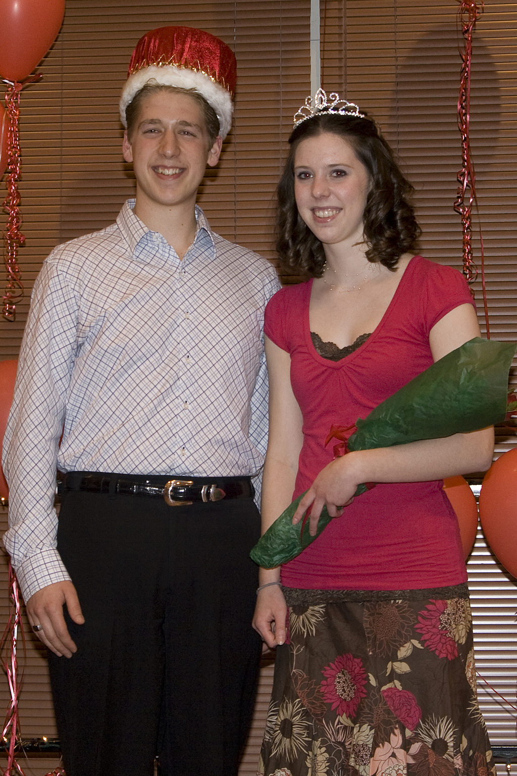 Chadron State College Winter Magic Formal king Trevor Dietrich of Mitchell and Sarah Counts of Chappell.