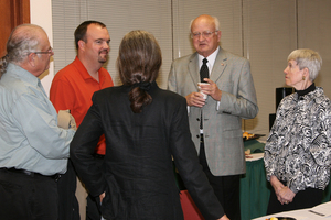 Jackson and Peg Hammitt visit CSC faculty members