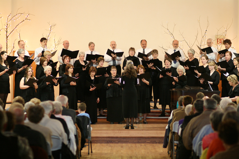 Chadron State College's Community Chorus performs during its concert in April.