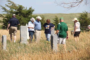 Geographic educators visit the cemetery