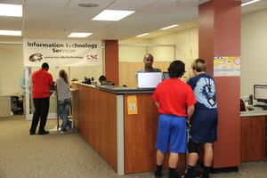 Students access their accounts