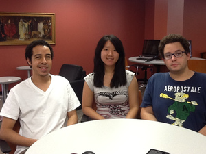 Jorge Flores, Sophia Zhang and Arby Ghemari