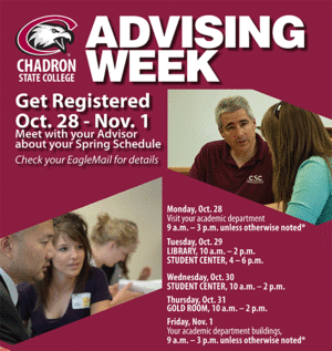 Advising week poster