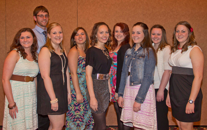 These traditional pre-professional students pose at the annual Health Professions Banquet April 17.