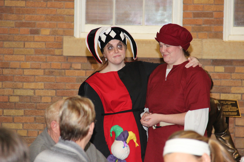 Chadron State College students perform in a 2012 madrigal feast. (Photo by Justin Haag)