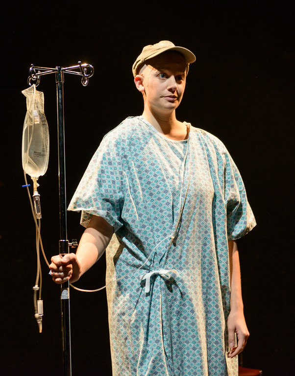 Hannah Clark plays cancer patient Dr. Vivian Bearing in Chadron State College's production of 