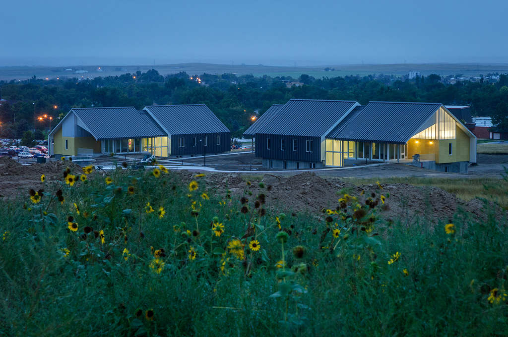 Eagle Ridge, looking north, during a September shower. (Photo by Daniel Binkard/Chadron State College)