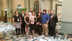Chadron State College student leaders at the National Conference on Student Leadership in Orlando, Florida, Nov. 20-23.