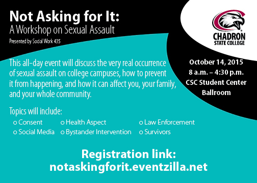 Social Work sexual assault class infographic.