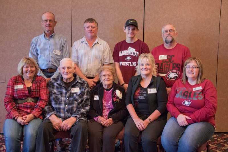 Members of the Marx family were honored with the Chadron State College Family Tree Award.