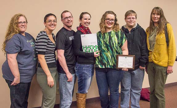 Chadron State College Art Guild was honored as a Community Benefactor for its work the past three years.