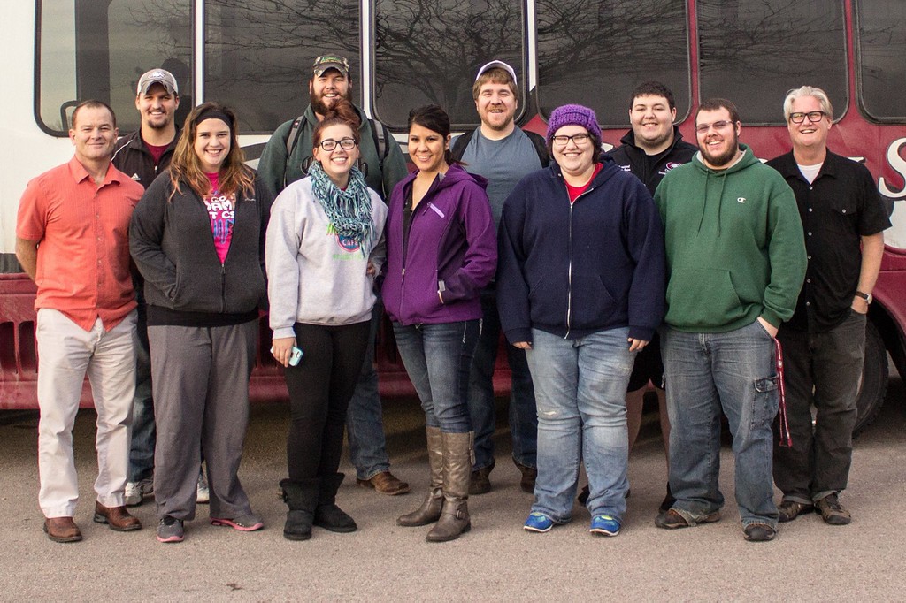 CSC students and faculty in the Cuba Libre course prepare to travel to Cuba Monday afternoon.