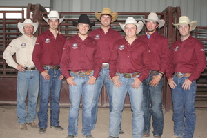 CSC mens rodeo team pose for photo