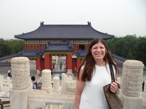 Dr. Laura Gaudet during a trip to Beijing, China