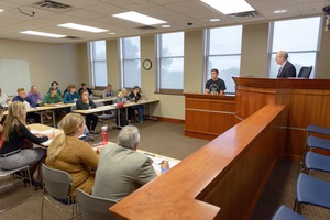 Dr. Michael Bogner teaches justice studies course