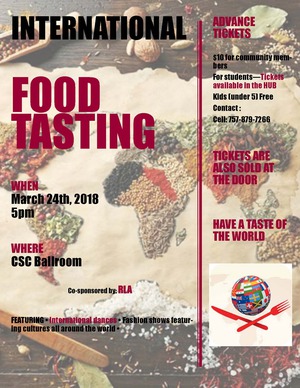 International Food Tasting poster