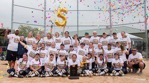 Softball team winning championship