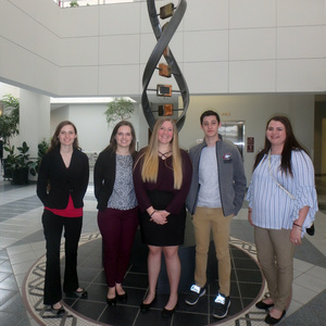 Students pose for photo at Nebraska Academy of Sciences Conference