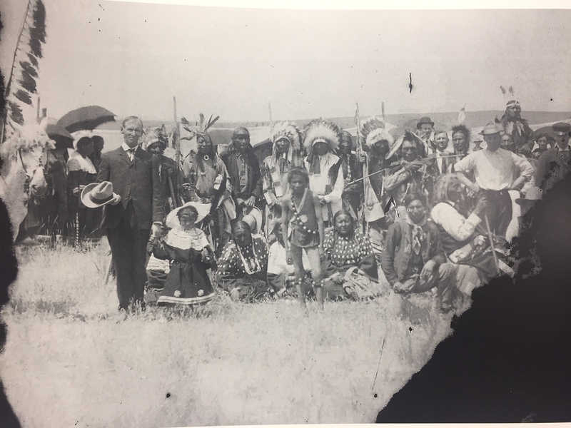 What may be the last photo of Chief Red Cloud (seated, right side, facing right) will be included in 