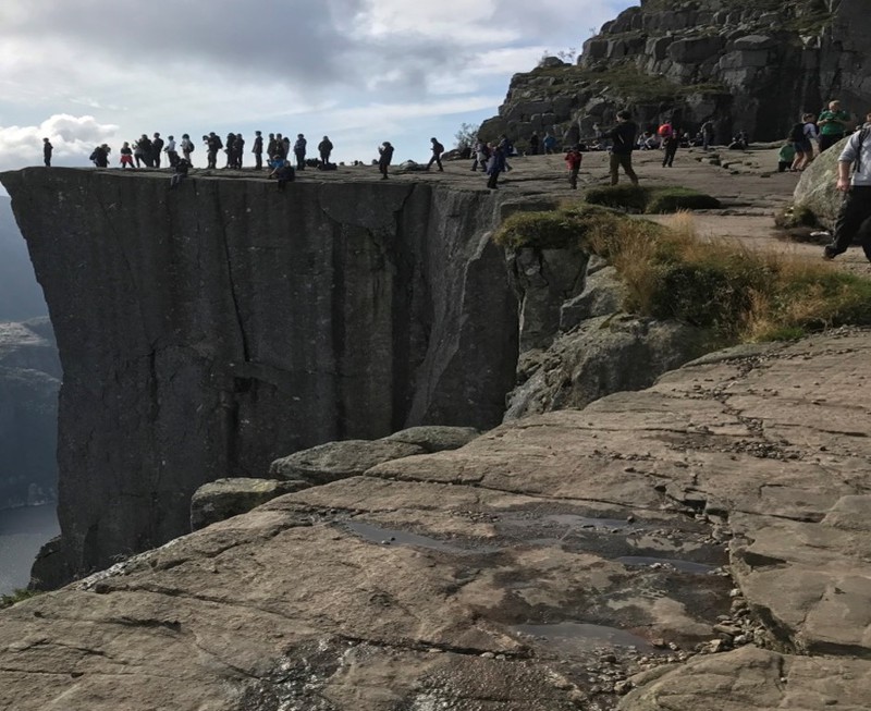 Preikestolen, also known as Pulpit Rock, is a popular hiking destination an hour from Dr. Eric Rapp's home in Stavanger, Norway.