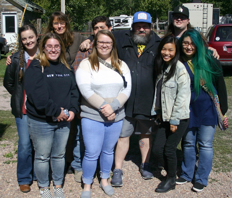 Chadron State College design students Sept. 26, 2019, at the Draplin Design Workshop and Portfolio Review.