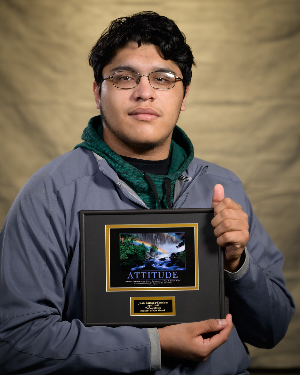 Juan Estrada-Sanchez is the Project Strive/TRiO April 2020 Student of the Month.