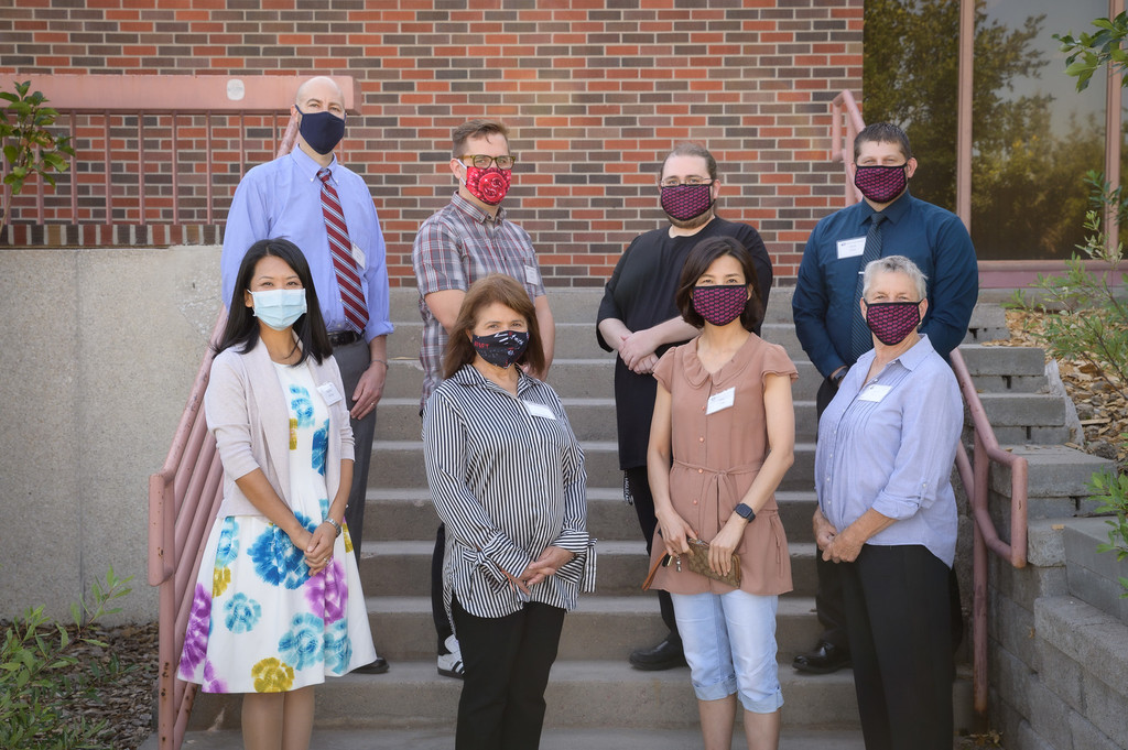 Daphne Bishop, Irasema Ortega, Jung Colen, and Joanne Hayes, Nate Doherty, Jordan Haas, and Jennifer Poarch