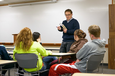 Dr. Matt Evertson speaks to students