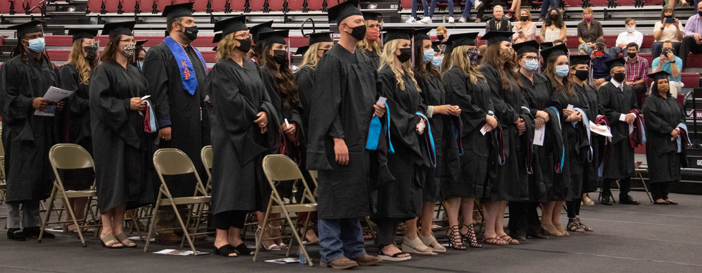 Chadron State College's Graduate Commencement in the Chicoine Center May 8, 2021