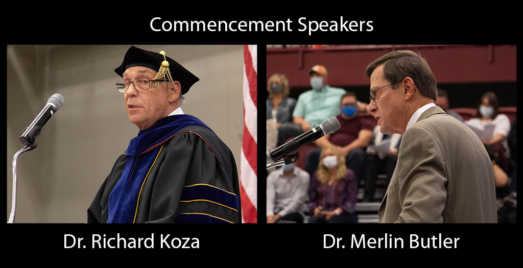 CSC commencement speakers Richard Koza and Merlin Butler